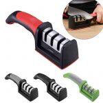 Manual Knife Sharpener Kitchen 3-Stage Knife Sharpening Tool Professional