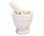 Marble Mortar and Pestle  Polished Marble Mortal and Pestle  Medium Sized