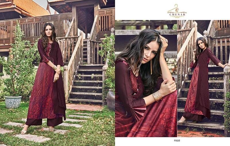 Maroon Printed Designer Readymade Kurti For Women