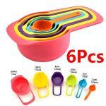 Measuring Cups Measuring Spoon  6 Piece Set  All Sizes Included