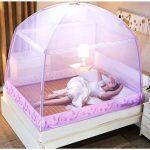 Medium Bed Portable Folding Mosquito Net Tent Free Stand ( 150 * 200 cm ) ( 5 * 6.5 ft )