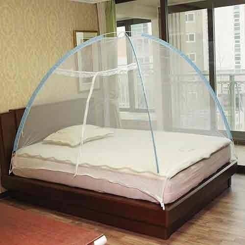 Medium/Double Bed Portable Folding Tent Style Free Standing Mosquito Net (150 x 200 cms)