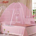 Medium/Double Bed Portable Folding Tent Style Free Standing Mosquito Net (150 x 200 x 180 cms)