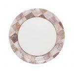 Melamine Marbel Design Round Plate - 8 Inches