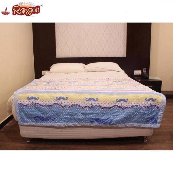 Multi-Color Micro Fiber Printed Double Size Summer Quilt