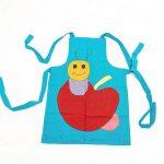 Multicolor Apron Apple & Insect For Kids (Fair Trade Product)