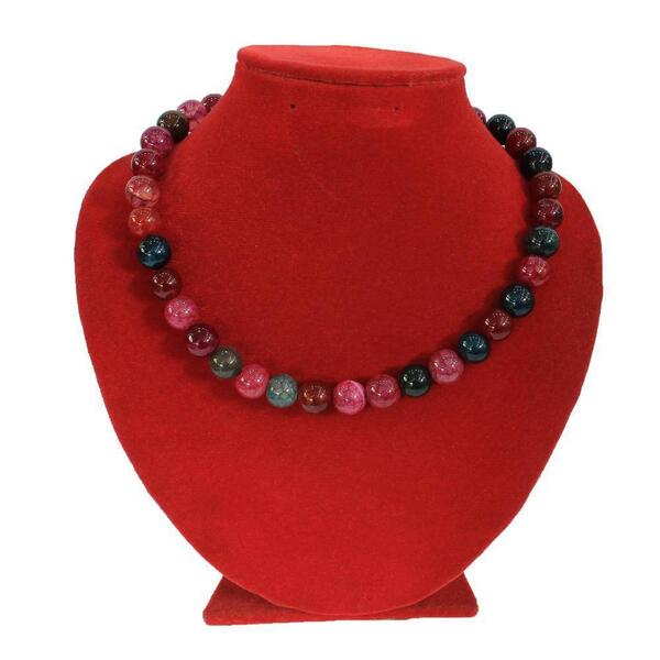 Multicolored Beaded Stone Necklace For Women