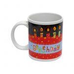 Multicolored Happy Birthday Printed Mug