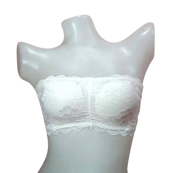 Net Tube Bra (White, Free Size)