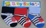 New Born Infant Baby Socks 3 Pairs