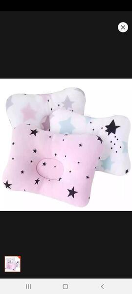 Newborn Baby Unisex Soft Head Shape Pillow for Babies Pillows Infant Toddlers Kids Sleeping Takiya -1Pcs (Color May Very)