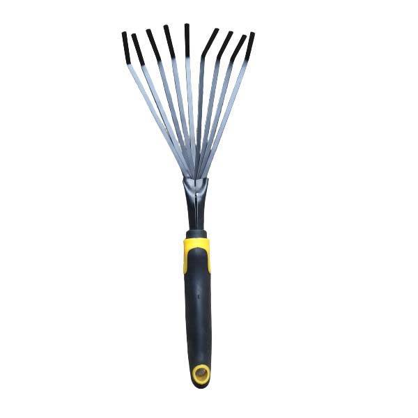Nine Tooth Rake Garden Tools With Black And Yellow Handle