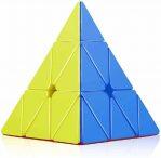 Orginal 3 X 3 Speed Pyramid Cube, Triangle, Puzzle Design, Black Color
