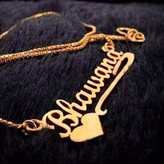 Panchadhatu Name Craved Chain And Locket