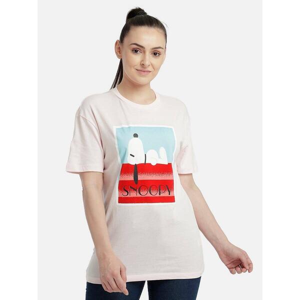 Peanuts Pink Tshirt for Women STY-20-21-003261