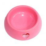 Pink Heart Design Feeding Bowl For Pets
