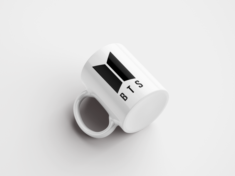 Premium Quality BTS Logo Ceramic Mug / Kpop / BTS Merch