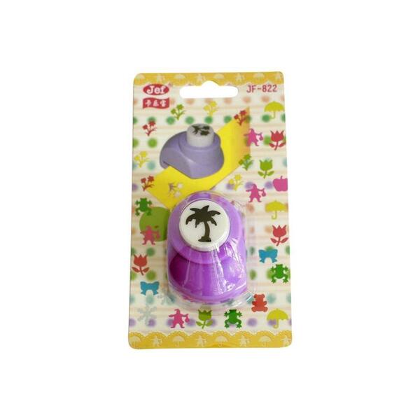 Purple Coconut Tree Shaped Craft Punch For Kids - Small