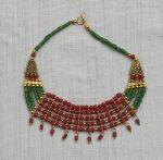 Red beads necklace for function and party wear for women