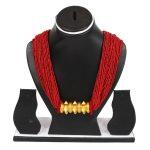 Red Big Tilhari Potey Necklace For Women