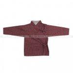 Red Cotton Dot Printed Bhoto
