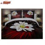 Floral Printed 5D Bed Set With Duvet Cover