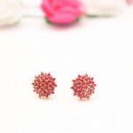 Red/Gold Plated Rubi Ears Top For Women