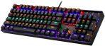Redragon K551 Mechanical Gaming Keyboard RGB LED Rainbow Backlit Wired Keyboard with Red Switches for Windows Gaming PC (104 Keys, Black)