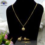 Round Designed Stone Studded Panchadhaatu Jewelry Set for Women - Jewels of Nepal