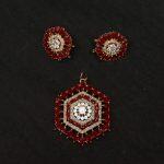 Ruby Set With Earring