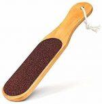 Rustic Rituals Seesam Wood Wooden Double Sided Mild Foot File | Pedicure Filer With Wooden Handle For Dead Skin Removal