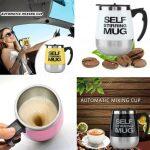 Self Stirring Mug, Auto Magnetic Mug Stainless Steel Mixing Cup With Airtight Lid And Drink Hole To Go Mug Cup For Hot Coffee Milk Gift Choice For Friend Coffee Lover
