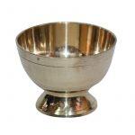 Set Of 3 Brass Base Support Dinner Bowl:-4.5 Inc Diameter