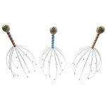 Navisha Stainless Steel Hand Held Scalp Head Massager