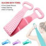 Silicone Bath Towel Body Brush Bath Belt Exfoliating Body Brush Belt Washing Shower Brush Bath Scrubber Skin Clean Brushes