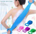 Silicone Body Bath Brush Body Back Scrubber Body Washer For Dead Skin Removal For All Kinds of Skin (Multicolour)