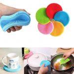 Silicone Mini Dish Washing Rush Sponge (2pcs)
