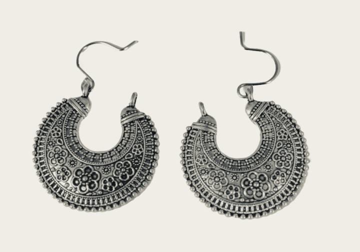 Silver plated earring