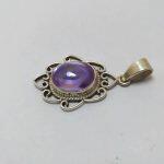 Silver Zircon Capusan Stone Pendent 8.75 G.