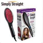 Simply Straight Heat Hair Straightening Brush With Digital Control