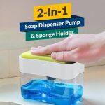 Soap Pump Dispenser & Sponge Holder for Dish Soap
