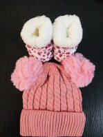 Soft Woolen Cap For New Born 1 Pcs n socks boot
