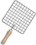 Stainless Steel Papad Roaster With Wooden Handle