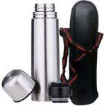 Stainless Steel Vacuum Flask Thermos  Hot & Cold - 500Ml With Carrying Case