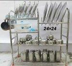 Steel Kitchen Rack 24×24