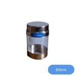 Steel /Plastic Storage Container - 800ml.