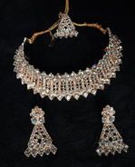 Stone Choker Necklace Set For Women