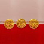 Stone Studded Ring With Paan Top/Earring For Women