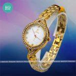 Supa Round Shape White Dial  Fashionable Party Wear Watch For Women