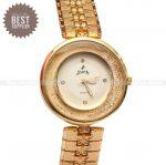 Supa RoundDial Golden Bangel Model Watch For Women